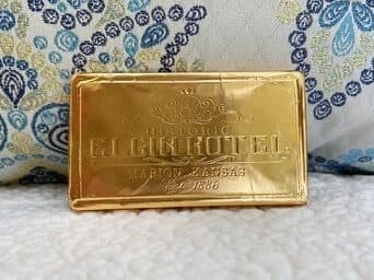 gold foil bar of chocolate