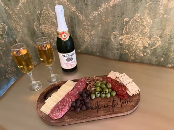 wine and charcuterie
