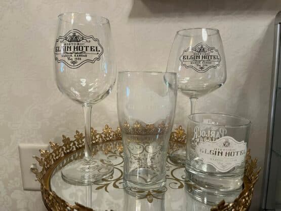 logo glassware