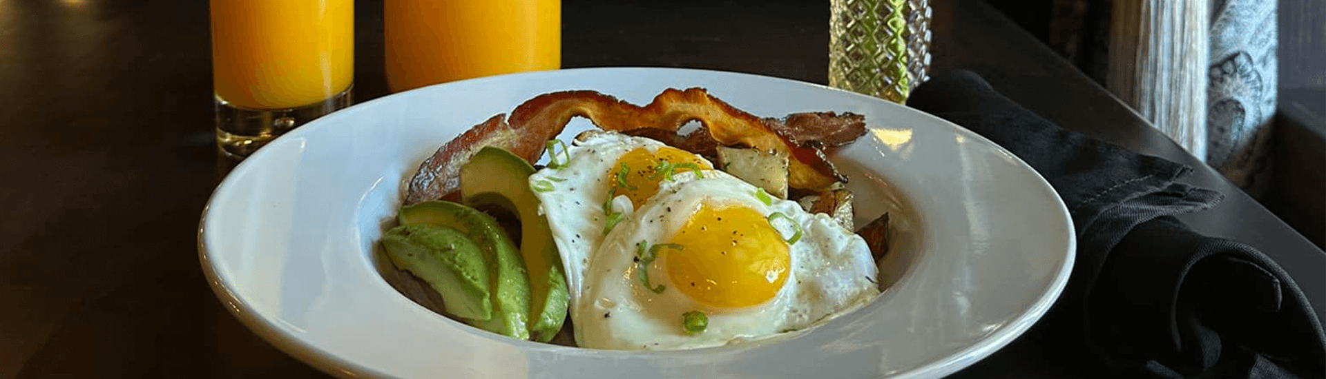 close up of breakfast plate