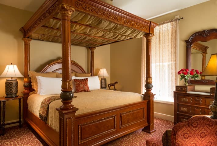 Harvey House Suite 202 king bed